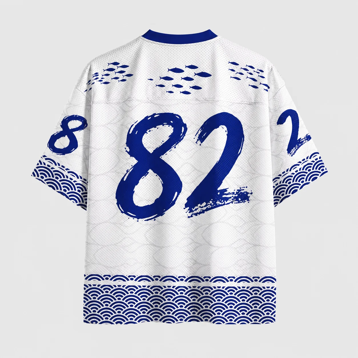 2026 New Summer Men's Japanese Style Trendy V-neck Football Shirt Fashion Top Outdoor Sports Loose Leisure Quick Drying T-shirt