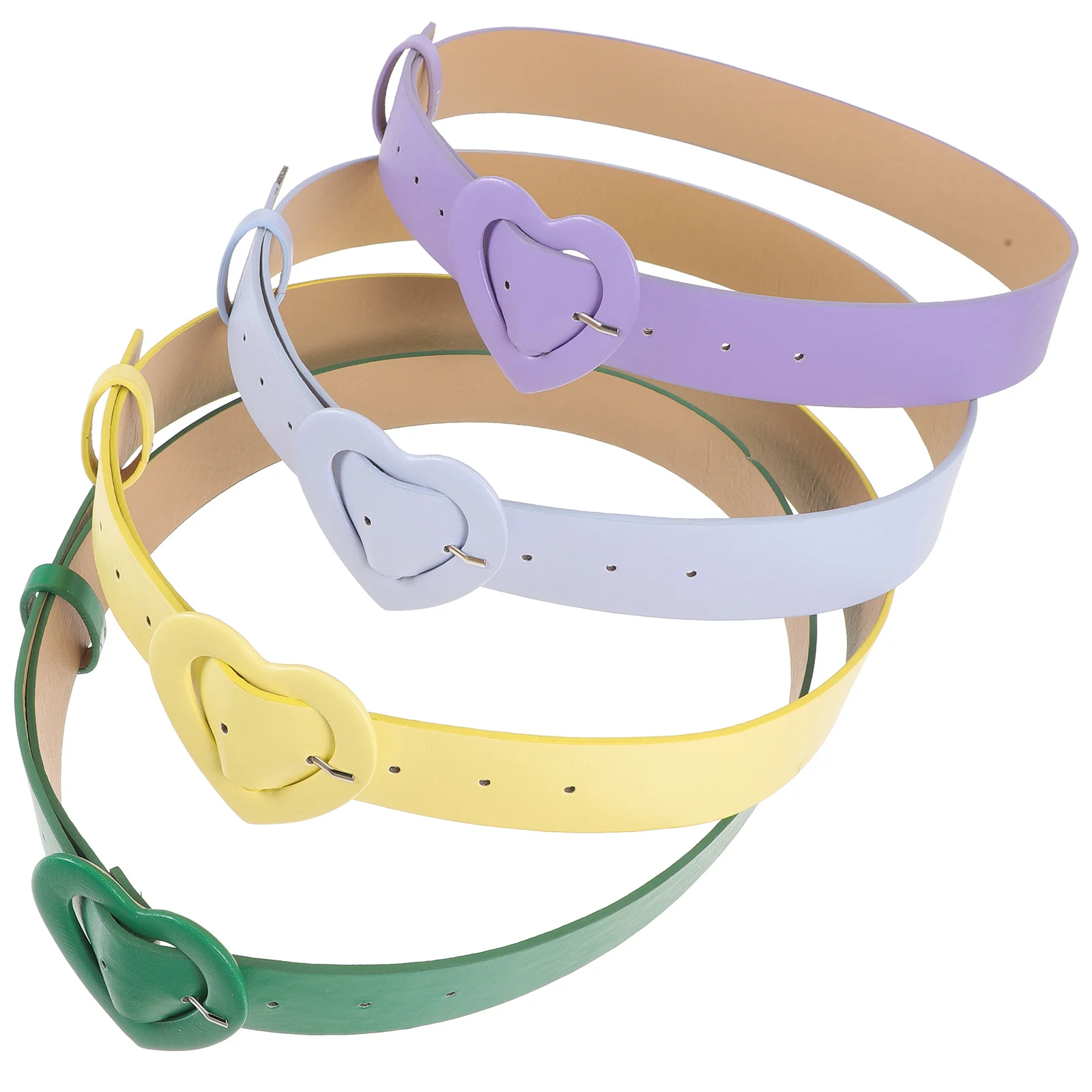 

4Pcs Women Waist Belts Adjustable Buckle Belt for Dress Jeans Pants Fashion Dress Waist Belt Women Costume Accessory
