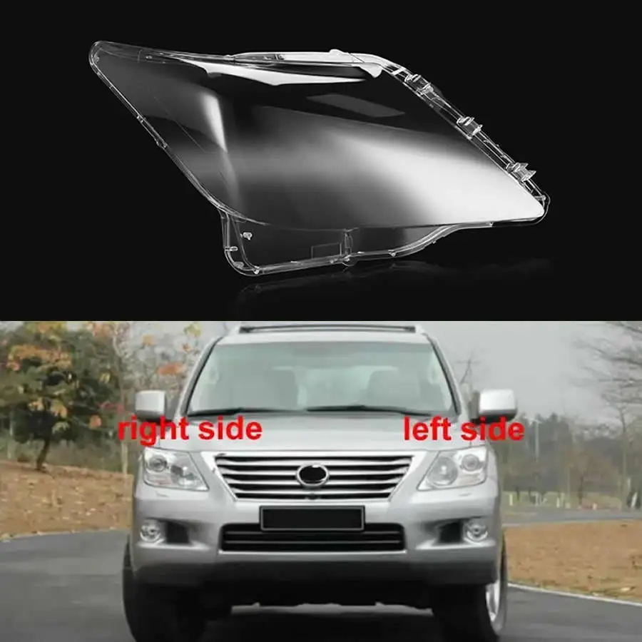 

For Lexus LX570 2007-2011 Headlight Cover Transparent Lampshade Headlamp Lamp Shell Replace Original Lens Plexiglass