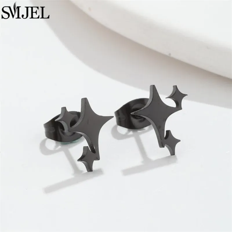 Mini Animal Stainless Steel Earrings for Women Girls Jewelry Cute Cat Rabbit Tiger Owl Lion Stud Earrings Vintage Pendientes
