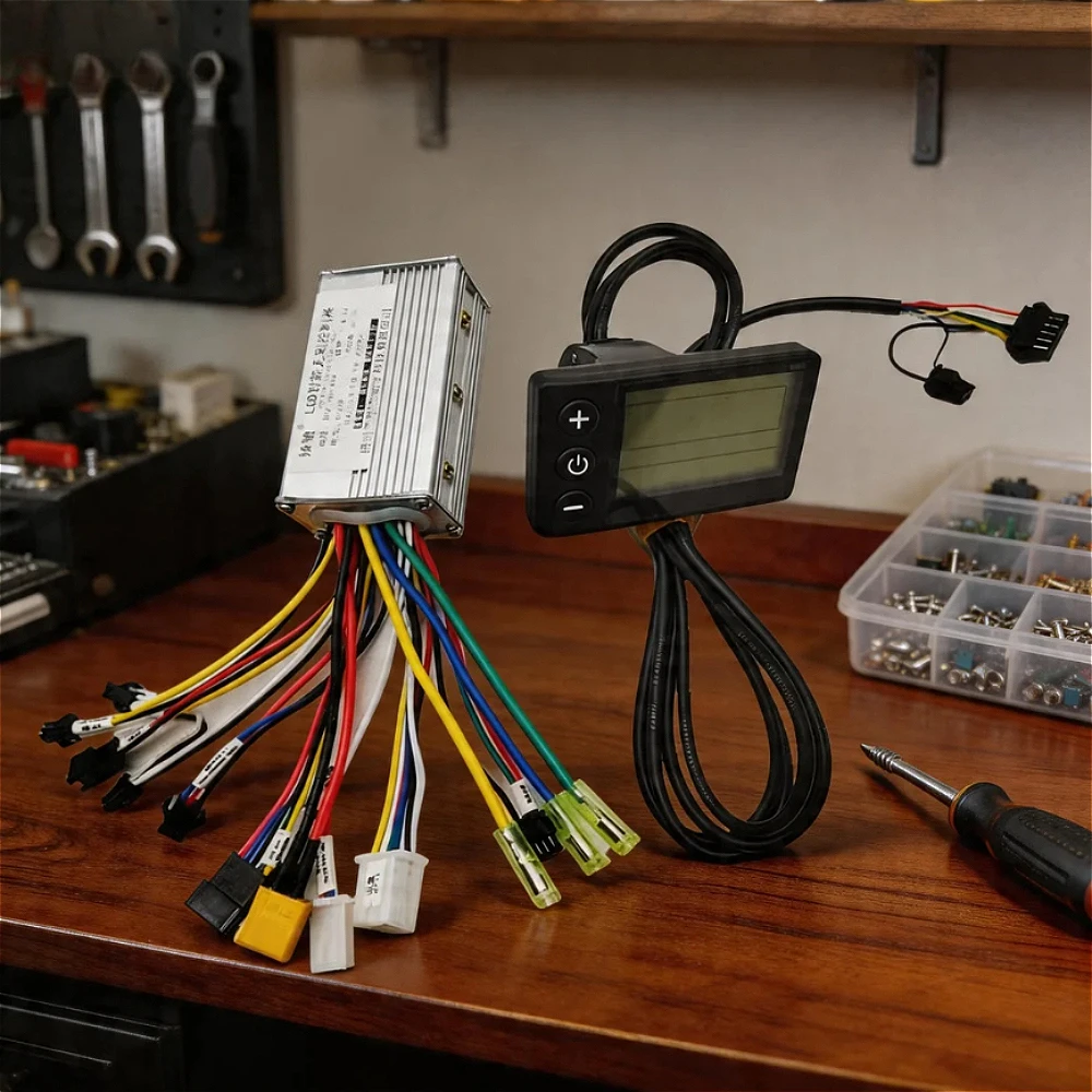 

Бесщеточный контроллер скорости для электровелосипеда MAX 20A 250W 350W 24V 36V 48V с ЖК-дисплеем, аксессуар для электровелосипеда