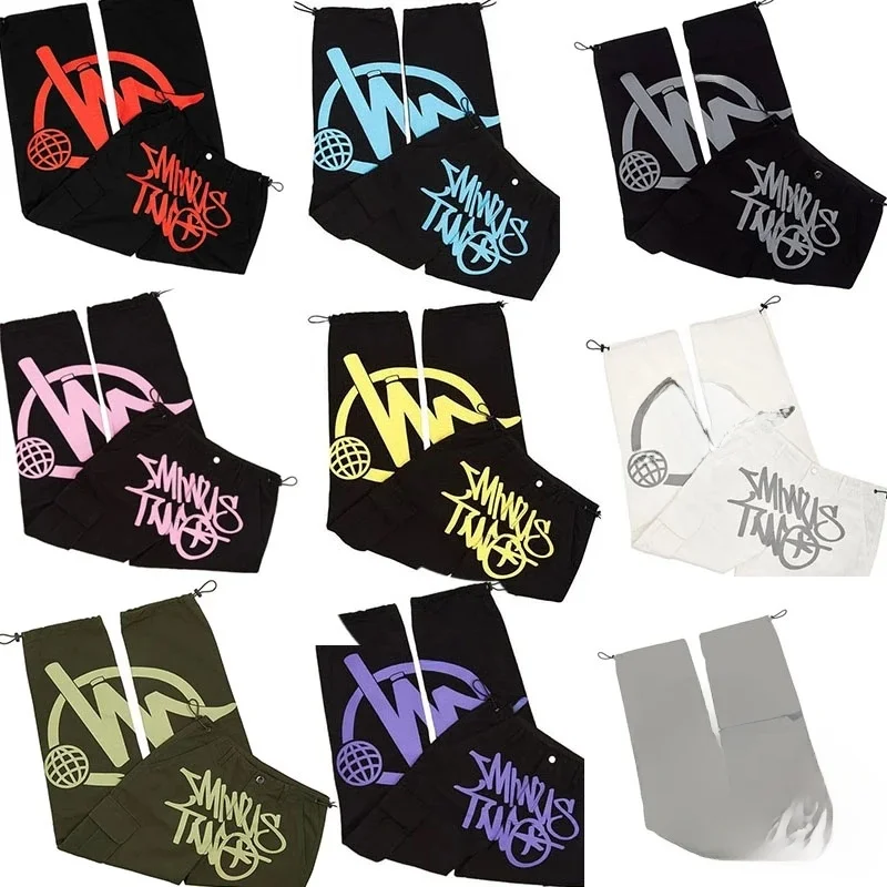 

Мужские рабочие брюки в стиле High Street с геометрическим принтом, модные повседневные длинные брюки, стильные молодежные свободные брюки