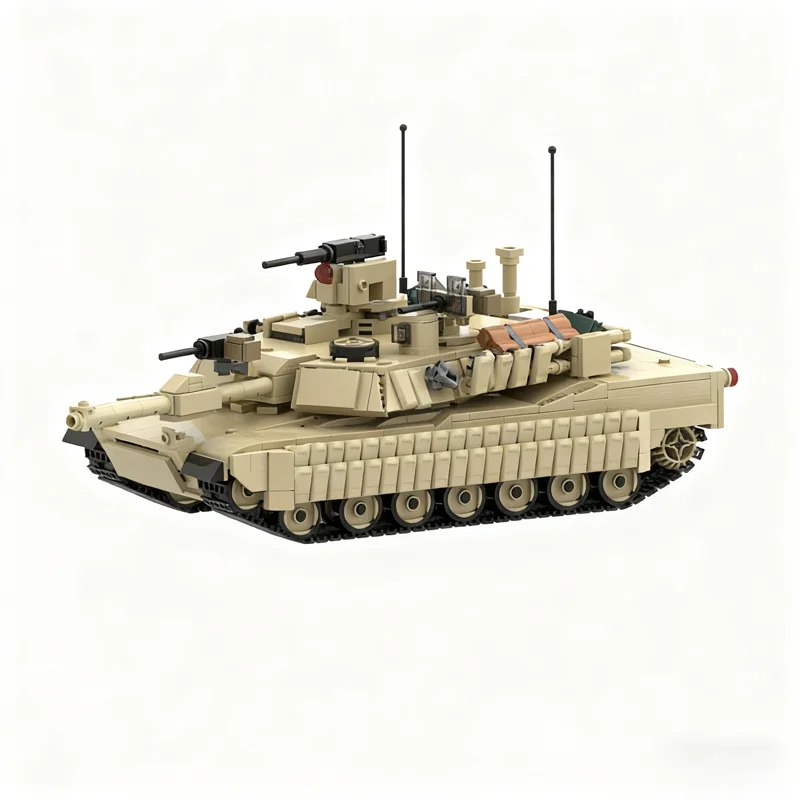 1198 pièces MOC Abrams US MBT 1 échelle modèle blocs de construction jouet Architecture assembler des cadeaux de noël bricolage idée créative éducation