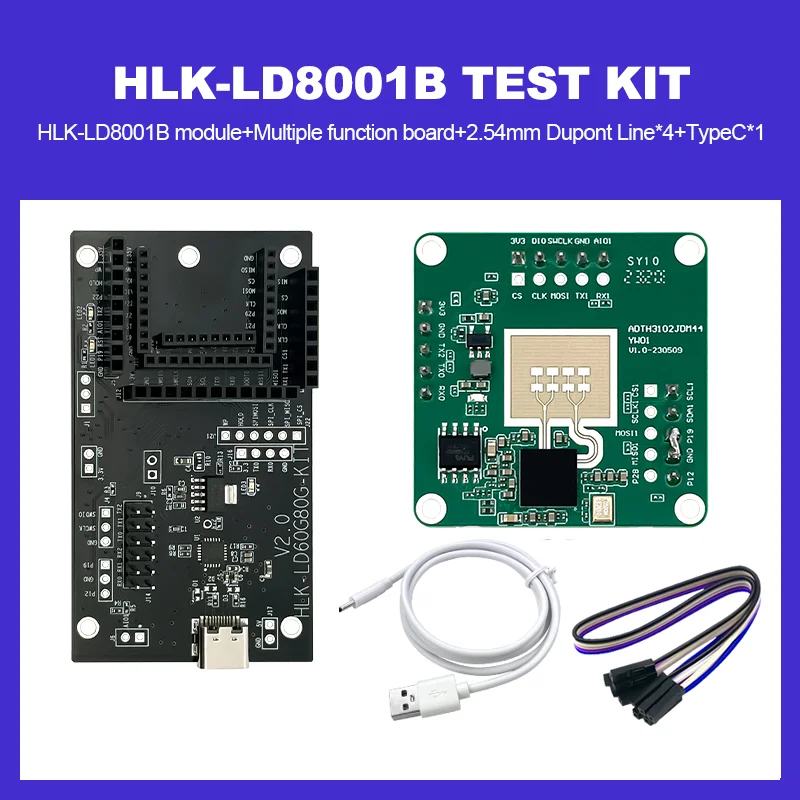 Sensor de detección de nivel de onda milimétrica HLK-LD8001B, módulo de Radar sin contacto, medida de nivel de alta precisión, Hi-Link, HLK-LD8001B, 79G