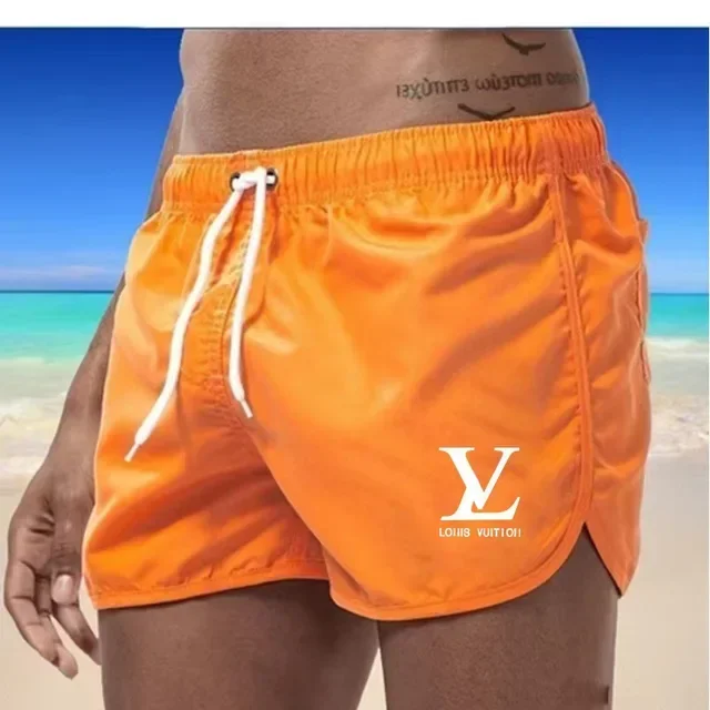

Summer 2025 new men's sports running pants, outdoor fashionable couple beach surfing shorts, swimming quick-drying shorts