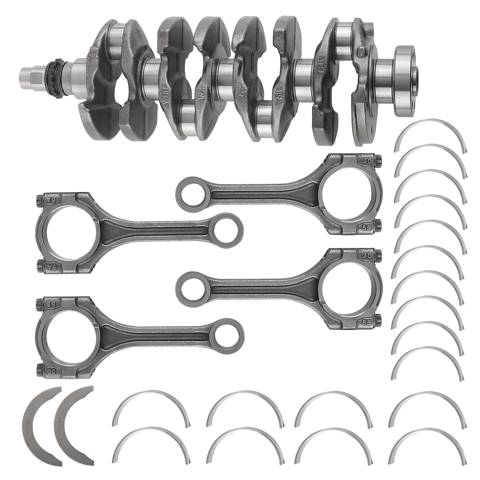 G4FJ 1.6L Crankshaft & Connecting Rods & Bearing Kit For Hyundai Tucson Kia