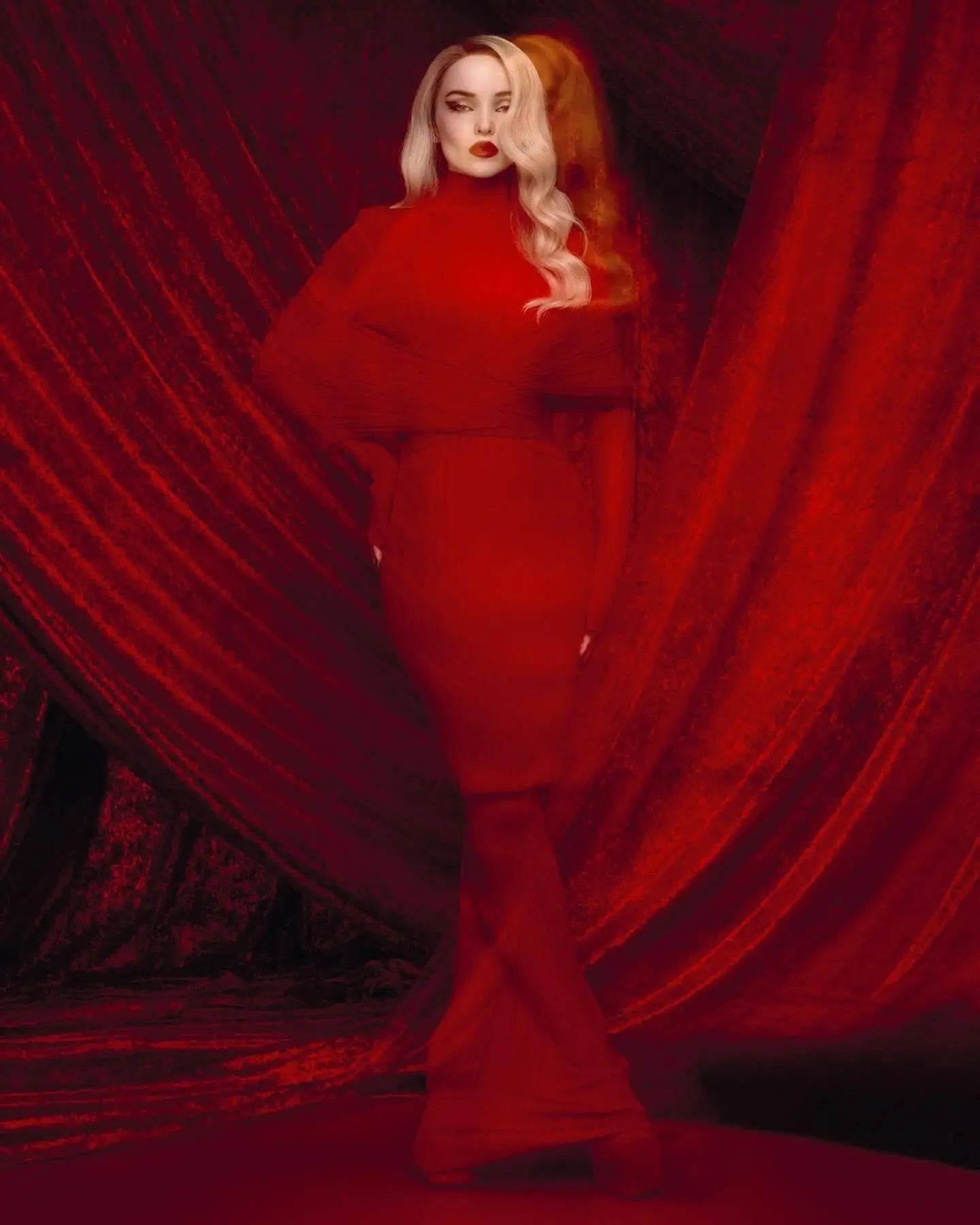 

Женские вечерние платья, роскошные зимние платья 2025 года, новое трикотажное облегающее вечернее платье с высоким воротником и крестиком, красное длинное платье с повязками