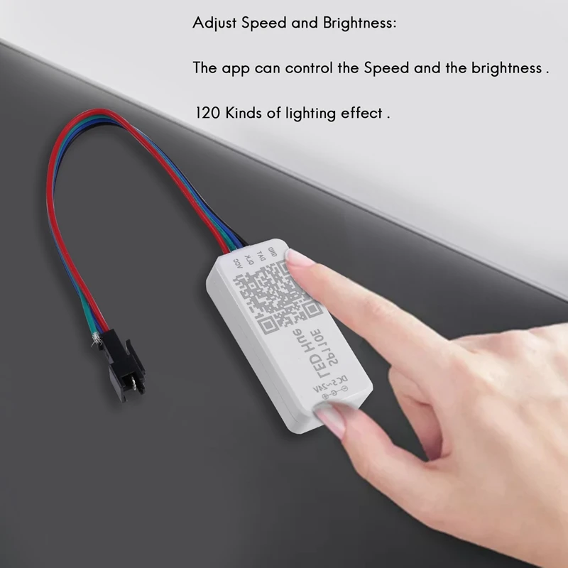 T36C  WS2812B SK6812RGB SK6812RGBW Bluetooth SP110E Mini Controller, Support ALL LED Strip/Module Light/Panel/String, IOS/Androi