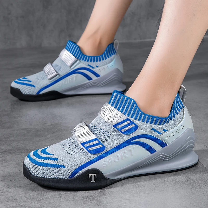 Chaussures de sport unisexes pour hommes et femmes, chaussures d'entraînement de levage de poids, chaussures de sport pour couples, chaussures à nervures dures Squat, marque de luxe, designer, nouveau, 2024