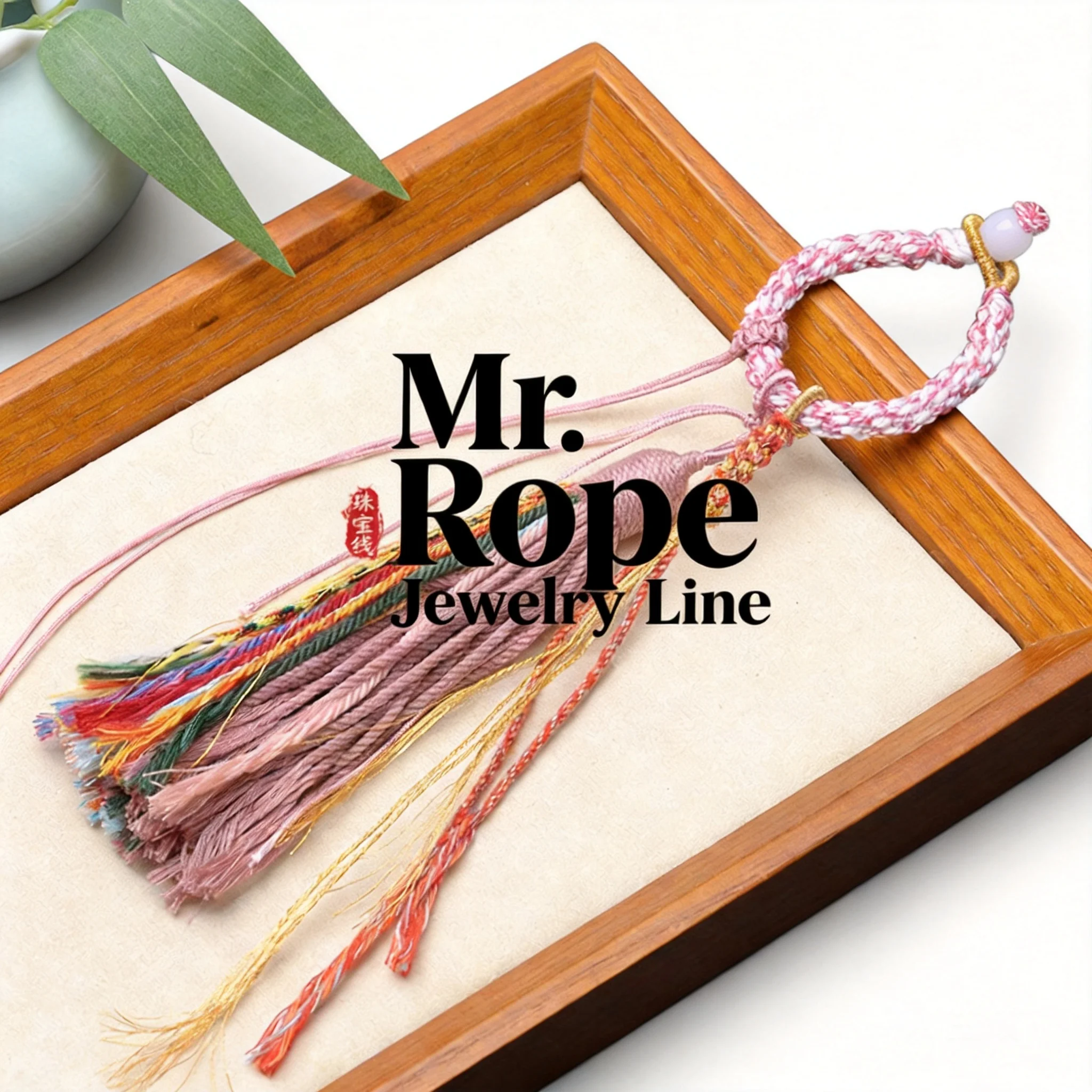Chinese Style Traditional Tibetan Lucky Blessing Tassel Pendant Hand Woven Cotton String Adjustable Keychain Bag Hanger Good For