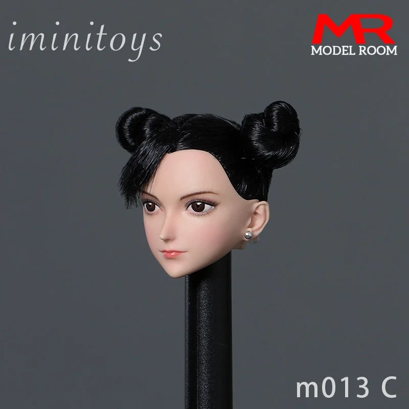 Iminitoys M013 1/6 مقياس أنيمي فتاة شاحب رئيس نحت نحت نموذج صالح 12 ''TBL JIAOU ANT YM الجندي عمل الشكل دمية الجسم