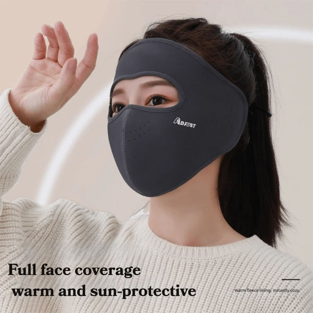 Maschera unisex autunno inverno Maschera integrale calda e traspirante Maschera da ciclismo antipolvere anti-freddo Protezione per le orecchie