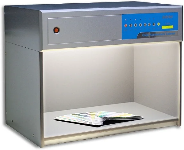 Lab Color Matching Light Box Color Assessment Cabinet with Adjustable Lighting for Precision Color Matching in a Light Booth
