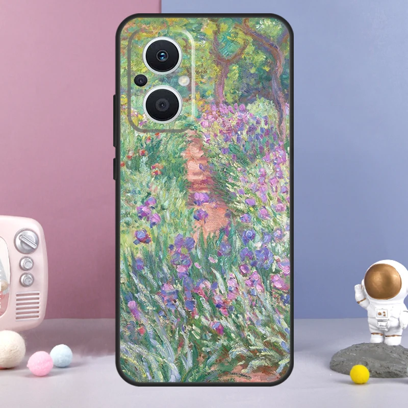 Claude Monet Cover For OPPO Reno 8 Lite 4 5 6 7 10 Pro 8T 2Z 5Z 4Z OPPO Find X6 Pro X5 X2 X3 Lite Case image 5