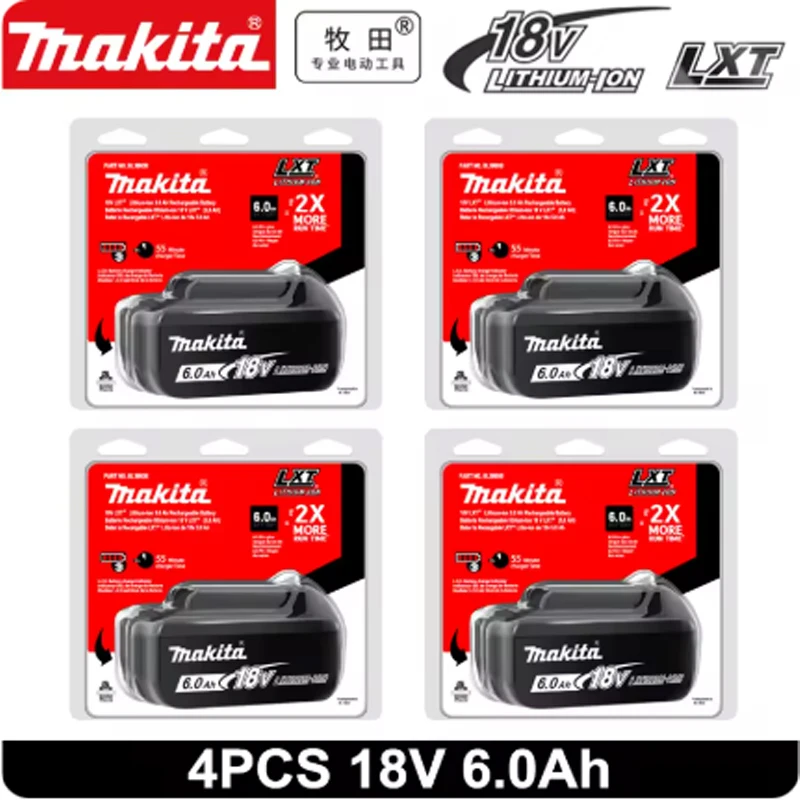 

Genuine Makita 18v Battery With Charger Rechargeable Lithium Ion for BL1850 BL1880 BL1860B LXT400 Power Tool Makita 18 v Battery
