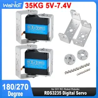 RDS3235 Digital Servo 35KG Coreless Motor High Torque Metal Gear 180/270 Degree with Bracket Arm Plate for DIY RC Robot Robotic