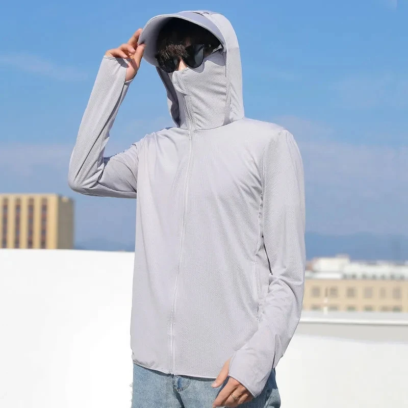 Summer Sun Protection Clothing Men's 2022 Anti-Ultraviolet Thin Section Breathable Outdoor Quick-Drying Jacket Lovers Holiday