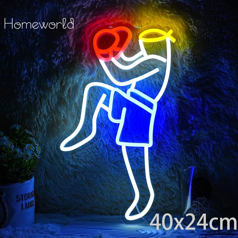 علامات النيون الصالة الرياضية - مراجعة Home Gym Neon Sign وسعره