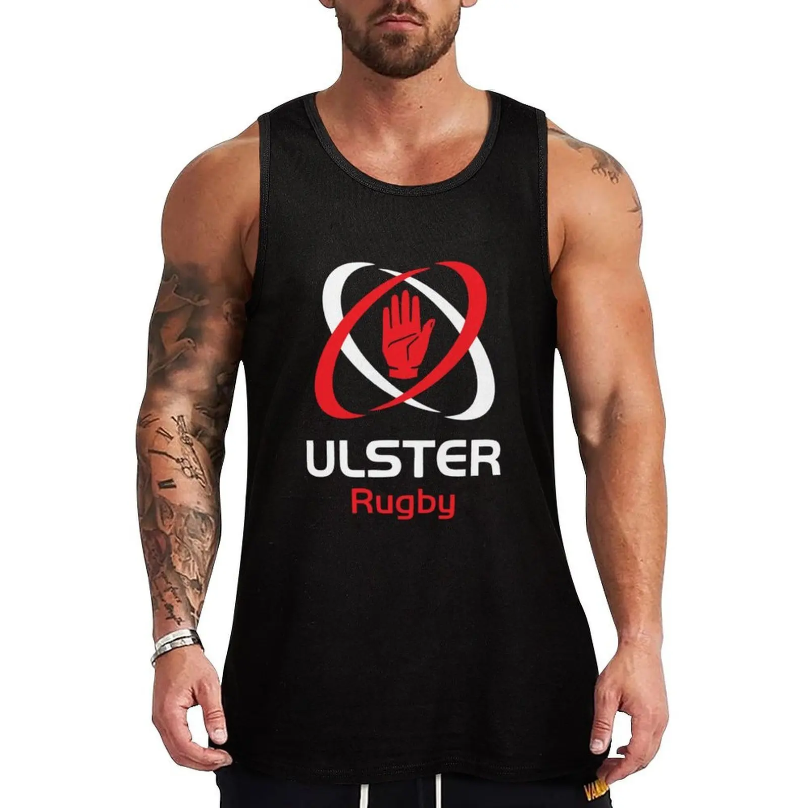 

IRFU - Iconic Ulster Rugby Design Tank Top t-shirt gym man Sleeveless men Gym t-shirt man