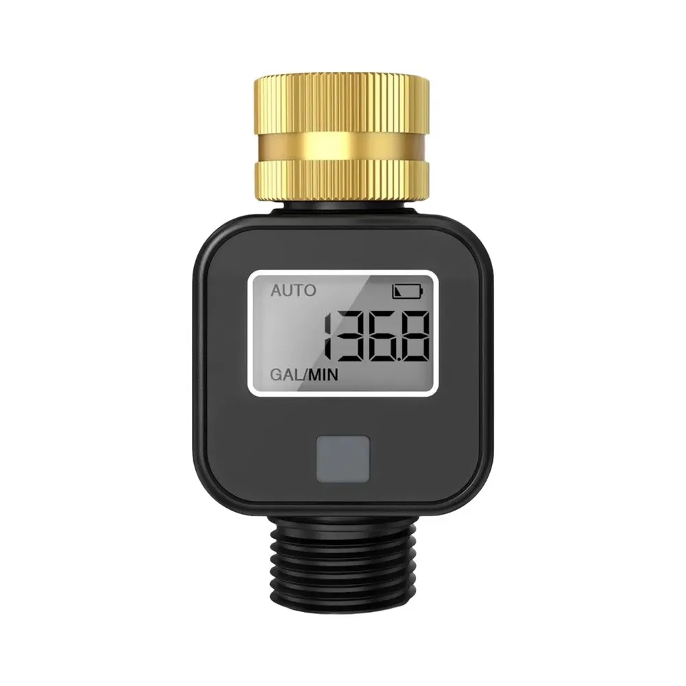 IP55 Waterproof Timer Brass Inlet Valve Timer Robust Brass Construction Intuitive LCD Screen Built-in Flow Tracking