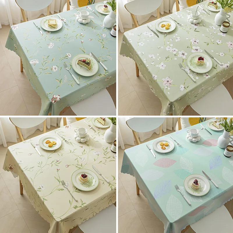 Cotton Linen Rectangula Tablecloth Waterproof Oilproof Home Kitchen Dining Table Colth Cover Mat Oilcloth Wash Tea Table Cloth