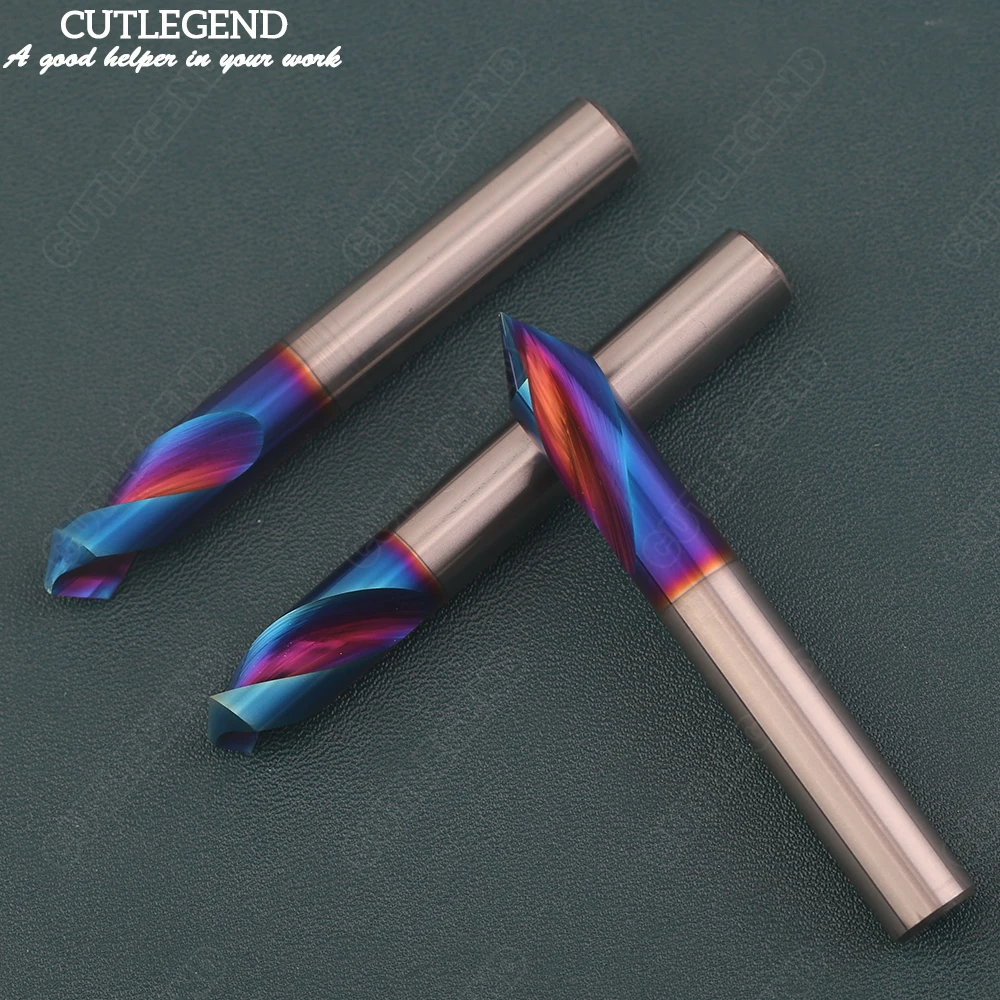 คาร์ไบด์ 60 °   90 °   120 °   Spot Drill Stub ตําแหน่งเริ่มต้น Center Bit เตรียมคู่มือ Pilot Hole Chamfer Machine Tool Milling Cutter