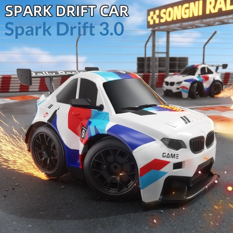 Spark Drift RC Car Model Q Version Remote Control Toy For Men Desktop Four-Wheel Drive Firestone Vehicle Egg Car 3.0