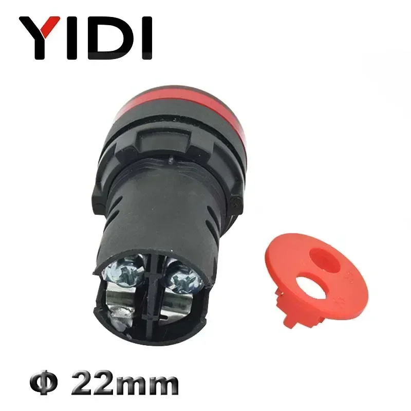 AD16-22 22mm Plastic Indicator Light 12V 24V 220V LED Pilot Lamp Red Green Blue White Yellow LED Signal Light Lamp