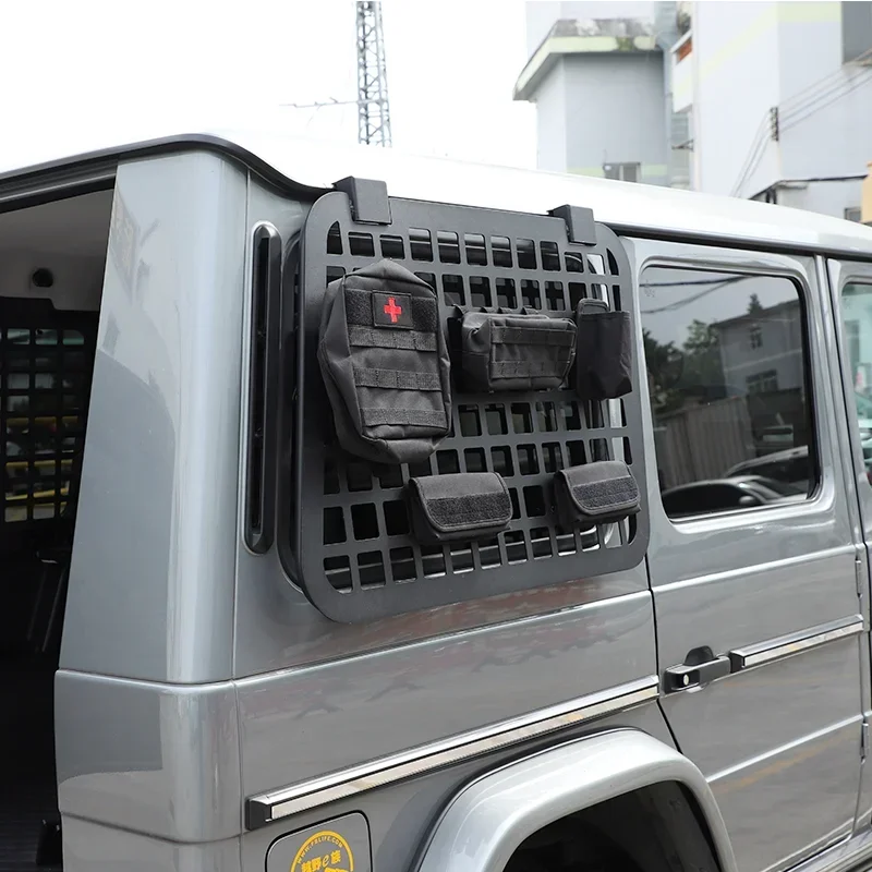 For 2004-2018 Mercedes-Benz G-Class Car Rear Side Window Armor Car Exterior Styling Accessories External Hanging Bag Holder