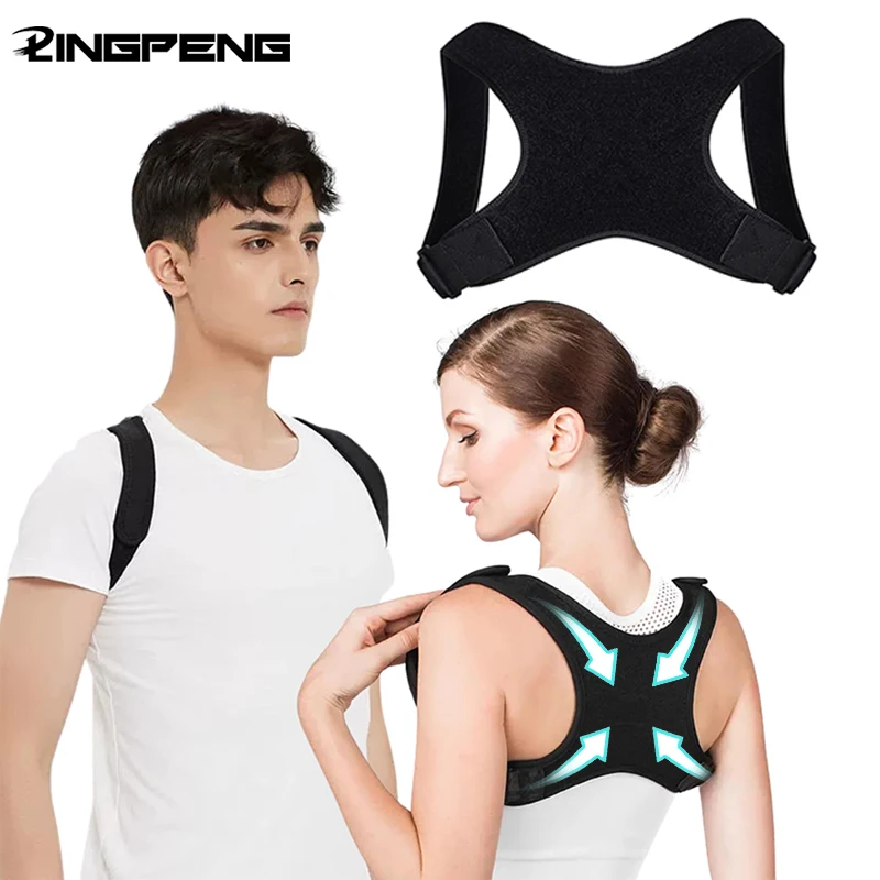 Lightweight Posture Corrector Back Support Belt for Improving Sitting Posture - Adjustable for Correcting Sitting Posture
