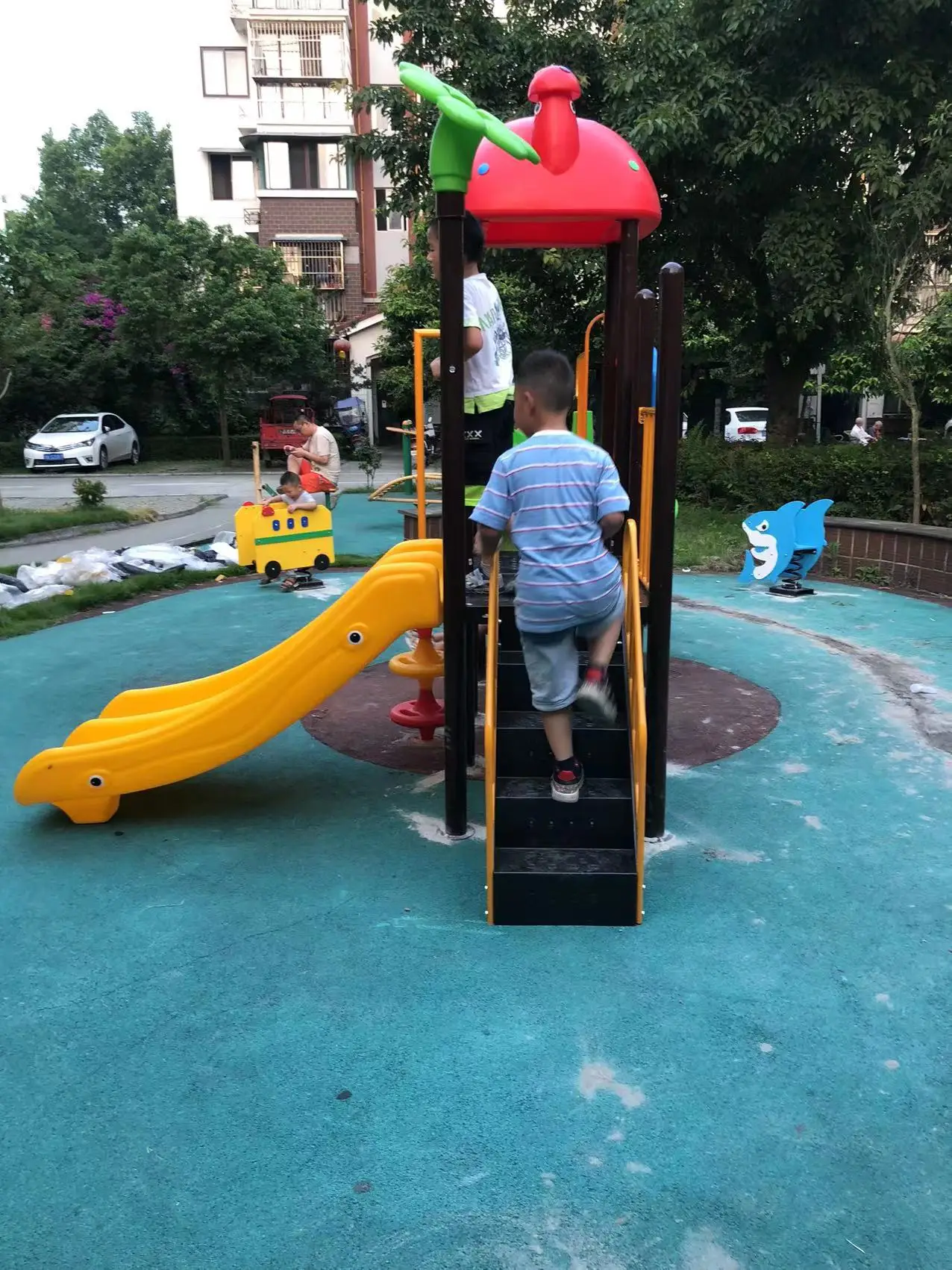 kids toy slide baby outdoor games swing kindergarten sets children's plastic child children playground indoor garden large B3