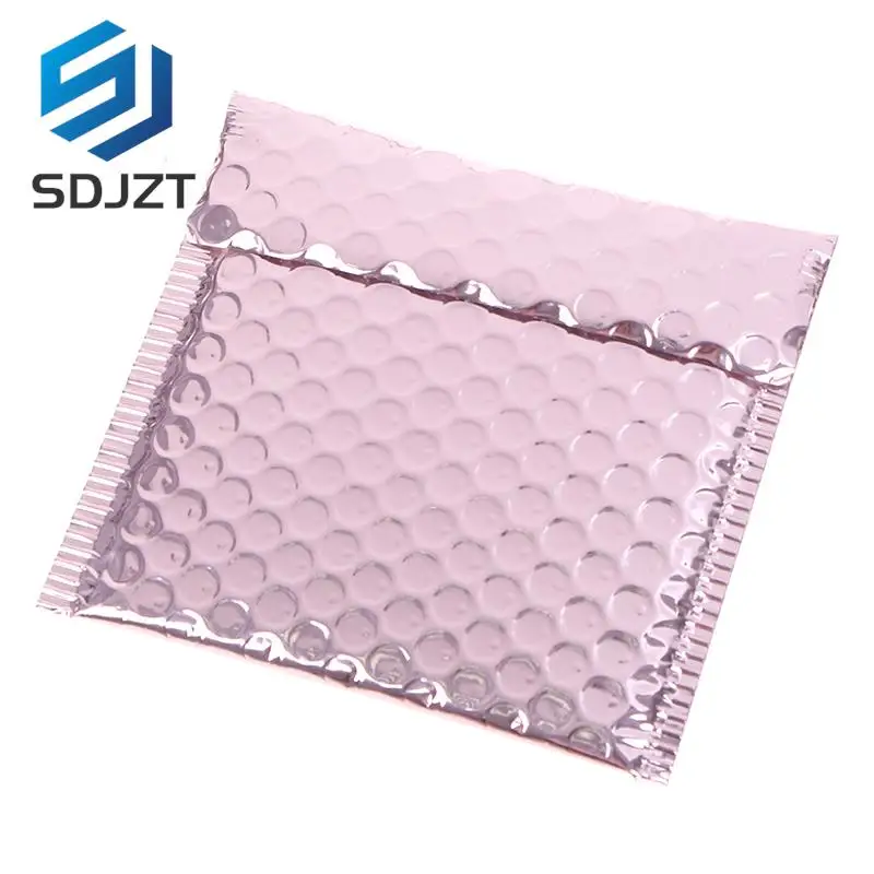 

10pcs Rose Gold Bubble Envelop/Rose Gold Foil Bubble Mailer for Gift Packaging & Wedding Favor Bag&Mailing Envelopes