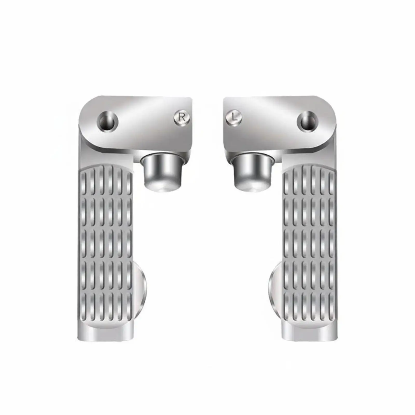 2 Pieces Rear Pedals Anti-Slip Aluminum Alloy Foot Pegs Easy Installation Foldable Rear Foot Pegs