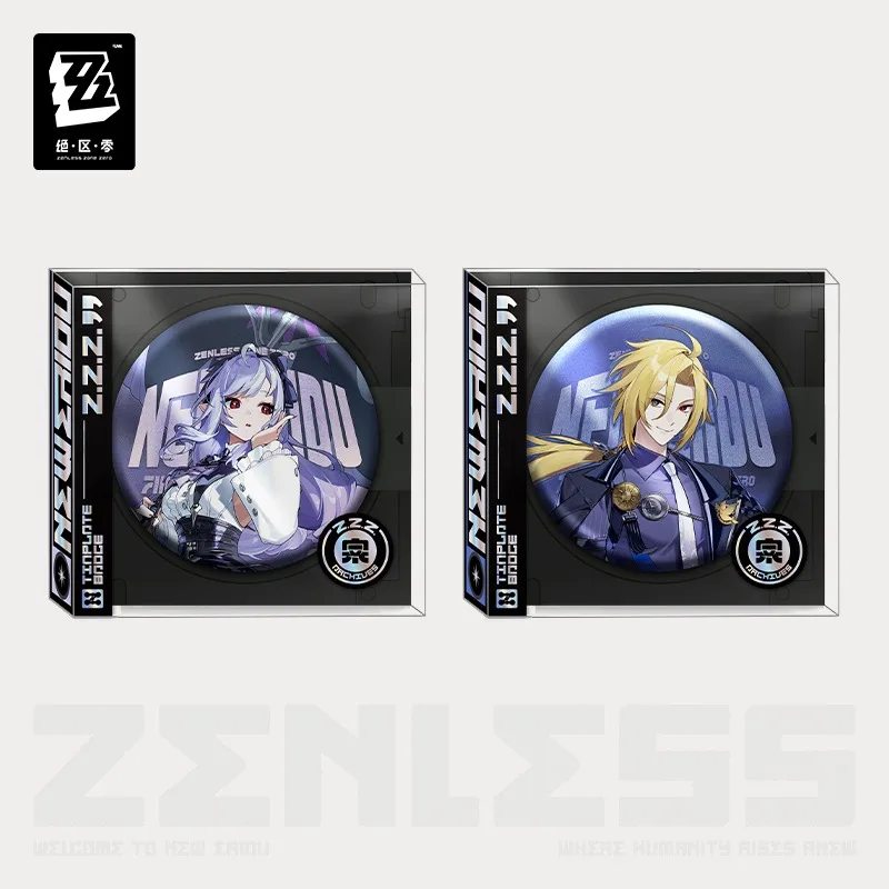 Zenless Zone Zero Hugo Vlad Vivian Banshee Mihoyo Productos oficiales Serie de pintura de pie Insignia flash Pins para mochila