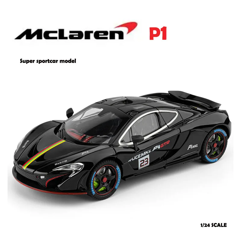 

1:24 Mclaren P1 Alloy Super Sportcar Model with Sound Light Collection Miniature Voiture Diecast Toy Vehicle Boy Birthday Gift
