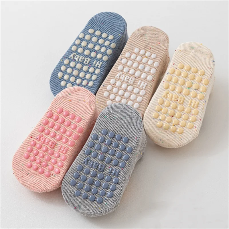 أطفال جوارب يمكن السير بها على الأرض 0-5 سنوات لينة القطن المضادة للانزلاق الكرتون جوارب رياضية للطفل طفل بنين بنات الخريف الشتاء ملابس المنزل #5