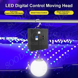 Luce RGBW Sfera di sollevamento DMX LED Disco Club Matrimonio 3D Effetto onda Luce Luci da palco colorate Lampada a sfera con verricello professionale