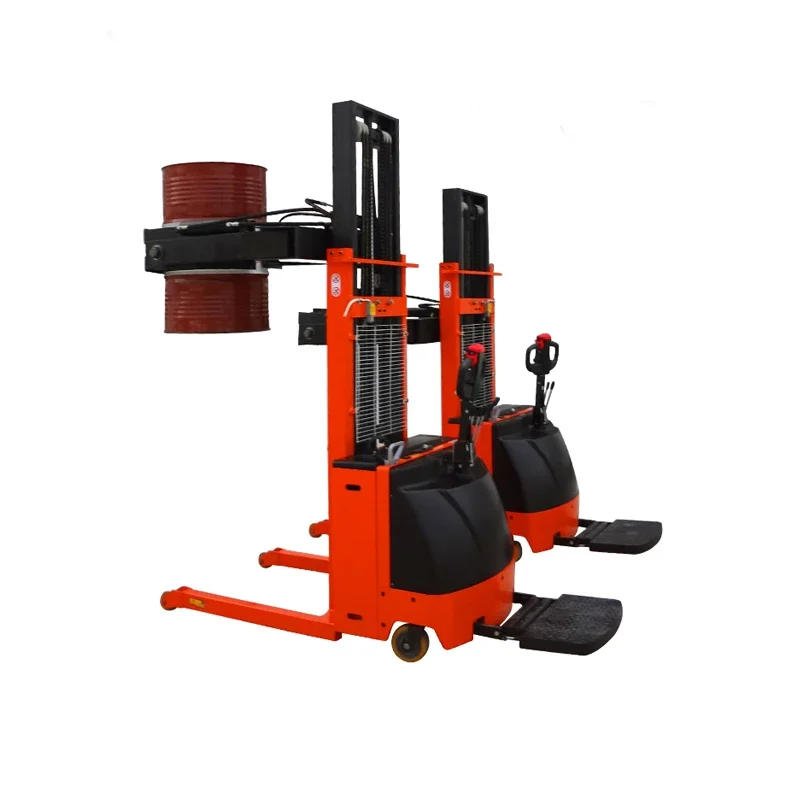 Rotation Electric Oil Drum Lifter With Scale 500kg 360 Degree 500KG Manual Clamp Hydraulic Forklift Electric Drum Lifter 1600mm