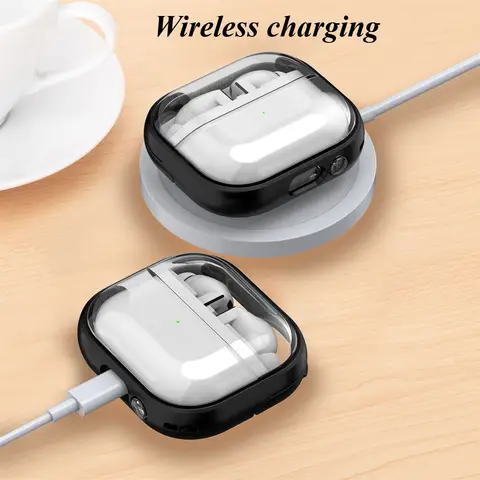 The bracket prevents it from falling off For Samsung Galaxy Buds 3 Pro Cases Transparent Protect Protect Cover For Galaxy Buds 3