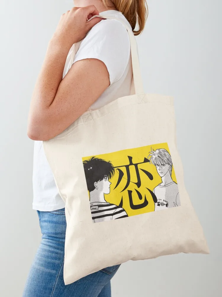 

BANANA FISH Ash Lynx and Eiji Okumura Tote Bag reusable shopping bag Eco bag tote bags cloth bags cute tote
