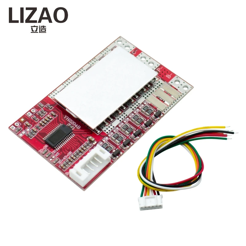 LIZAO 3S-5S 50A BMS Battery Protection Board with Balancing Charging for Power Tool Solar Inverter DIY