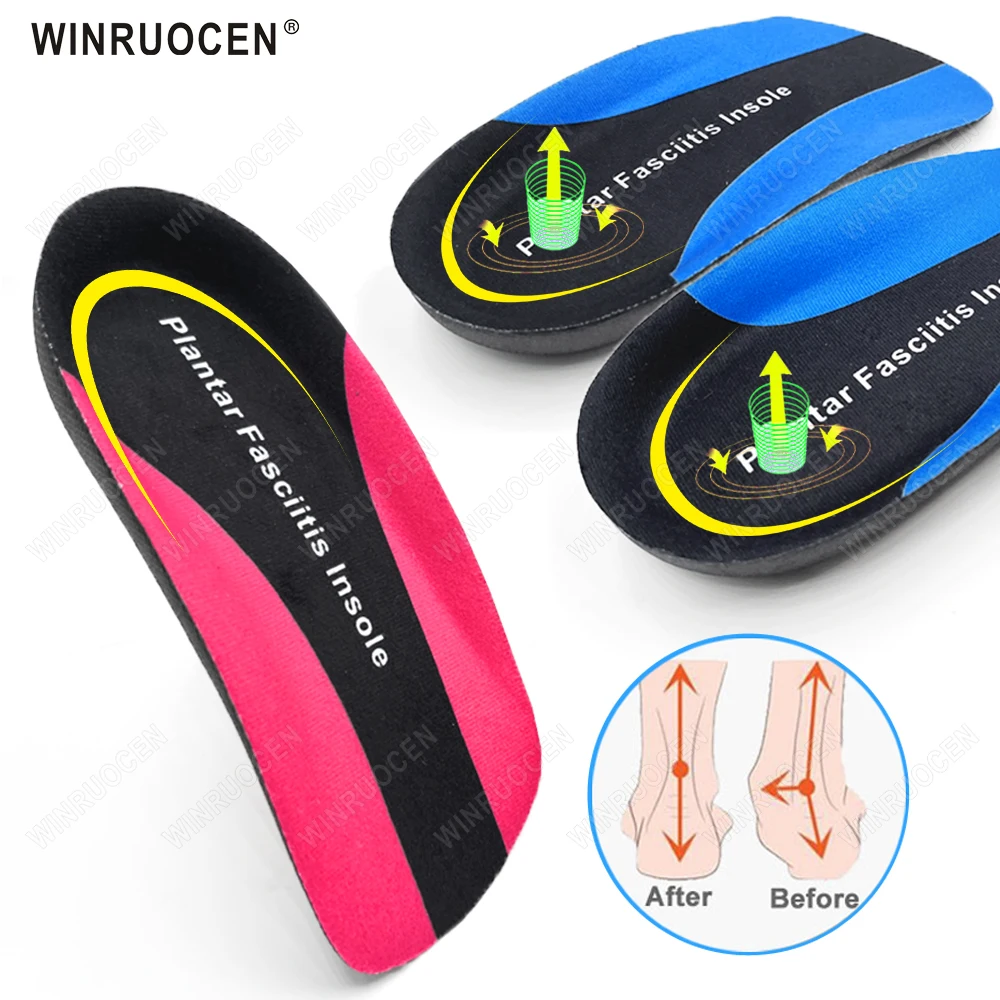 

NEW Arch Support Half Foot Varus Orthopedic Insole Correction O X Leg flat Feet Cushion Insert EVA Corrective Shoe Pad Unisex