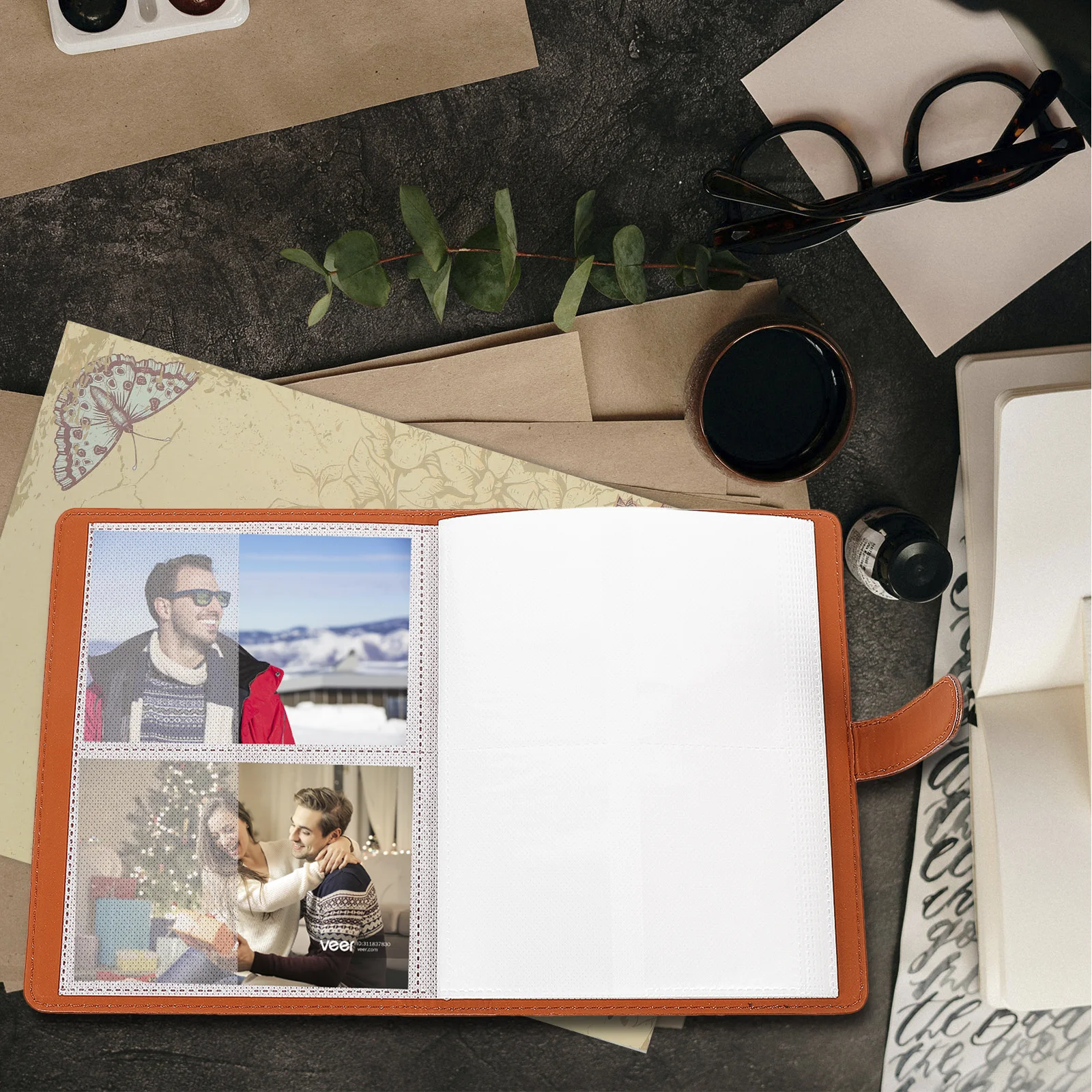 

Mini Photo Album 128 Photos Collection Storage Organizer Compact Picture Cards Book Photo Album Cards Storage Book