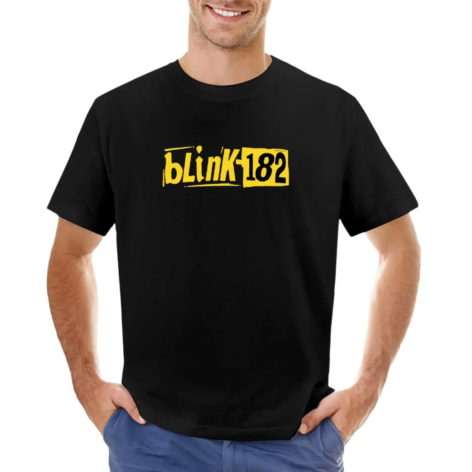 

182 Eyes The Blink T-shirt anime clothes tees oversizeds plain t shirts men