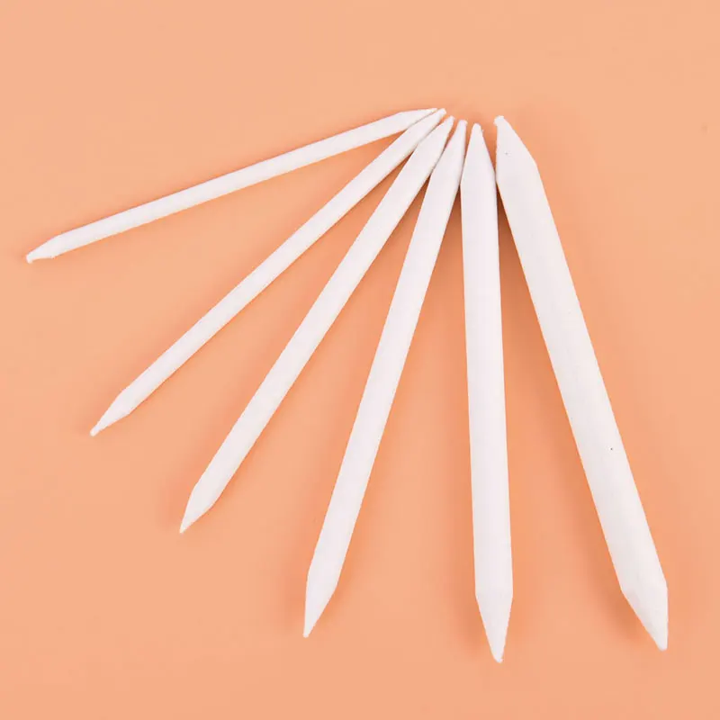 6pcs/set Blending Smudge Stump Stick Tortillon Sketch Art White Drawing Charcoal Sketcking Tool Rice Paper Pen Supplies