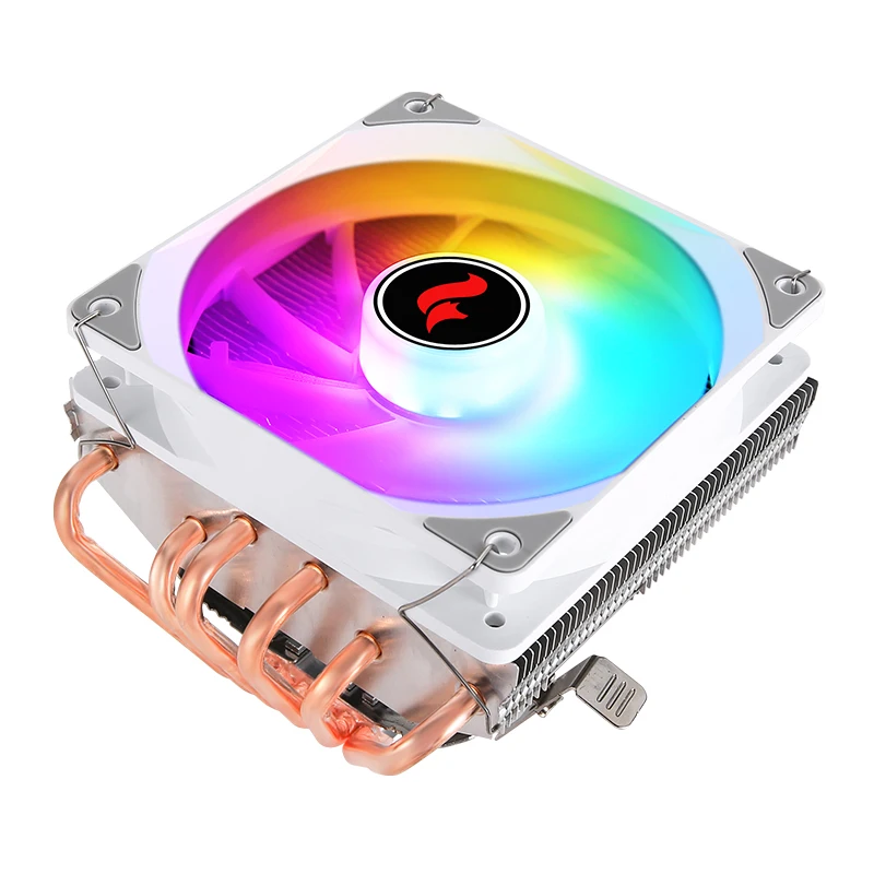 HNHU Kipas 120Mm 4pin/PWM Pendingin CPU Horisontal PC Bisu 6 Pipa Panas Pendingin Udara Kompatibel LGA115x 2011 1200 1700 AMD X79 X99 2066