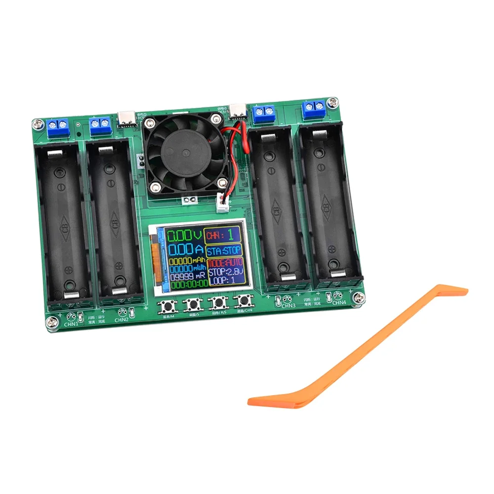 Lithium Batterij Capaciteit 2/4 Kanaal Tester Type-C Automatische Interne Weerstand Mah Mwh Digitale Batterij Power Detector Module