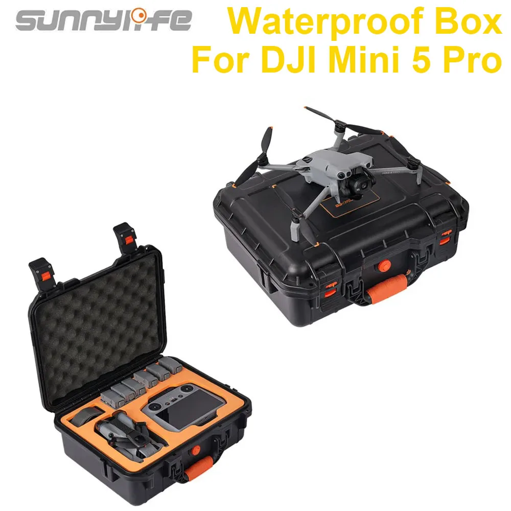 

Сумка для DJI Mini 5 Pro, взрывозащищенный чехол, сумка для хранения, портативная водонепроницаемая коробка, жесткий чехол, большой вместительный чехол, аксессуары