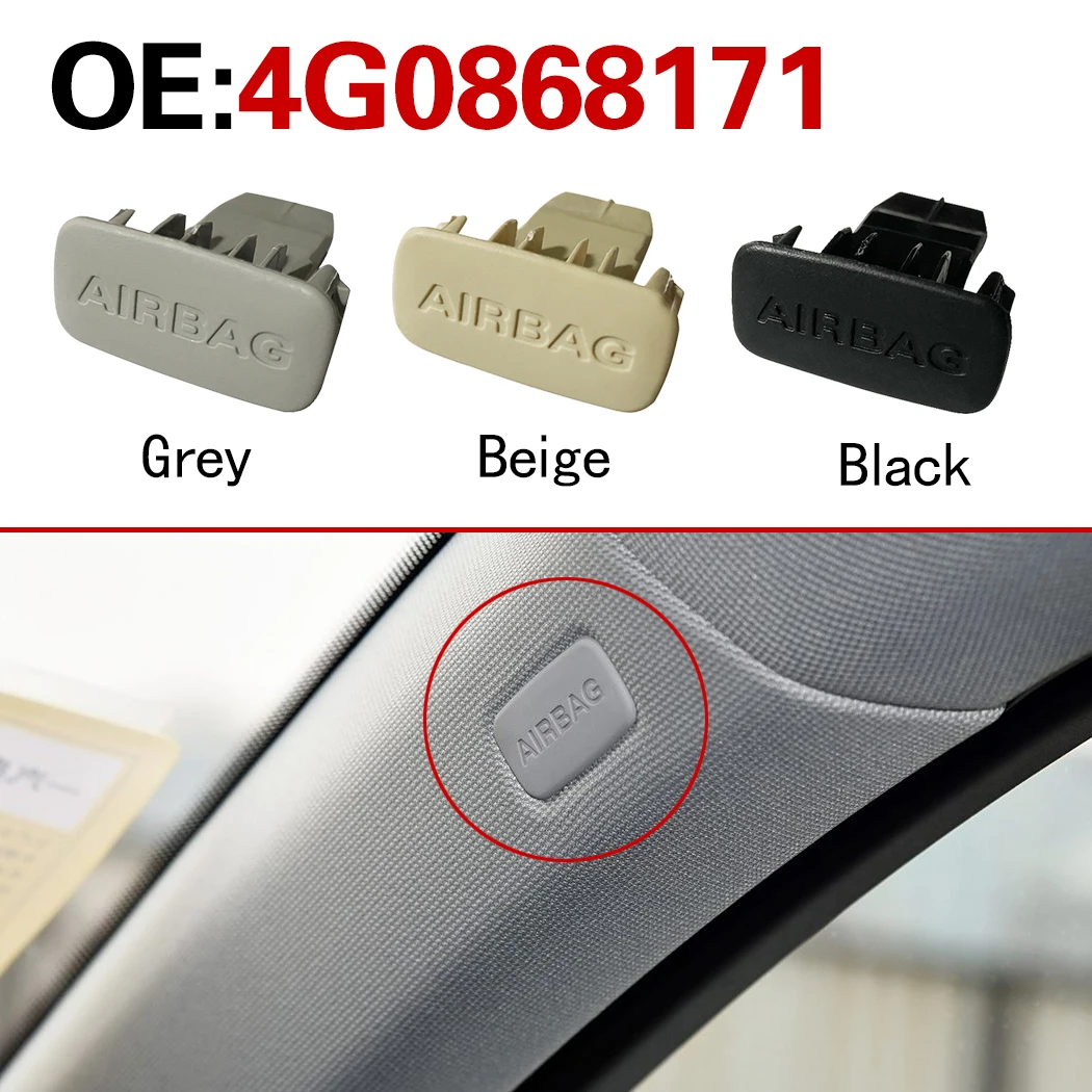 4G0868171 for Audi A6 C7 2012-2018 A-pillar decorative panel cover AIRBAG logo small cover