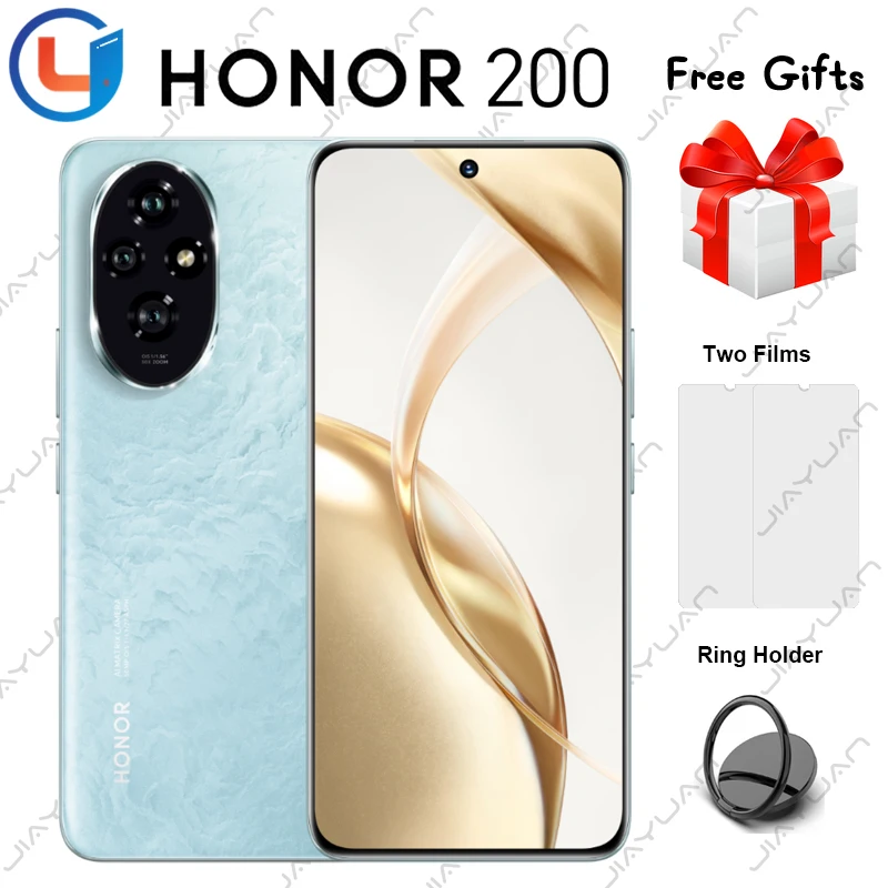 

2024 Original HONOR 200 5G Mobile Phone 6.7 Inch 120Hz OLED Screen Snapdragon 7 Gen 3 Android 14 Camera 50MP NFC Smartphone